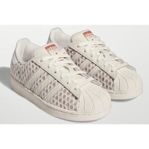 Adidas Ivy Park x Superstar Ivytopia Sneakers Kids Sz 12 Beige Off-white Leather